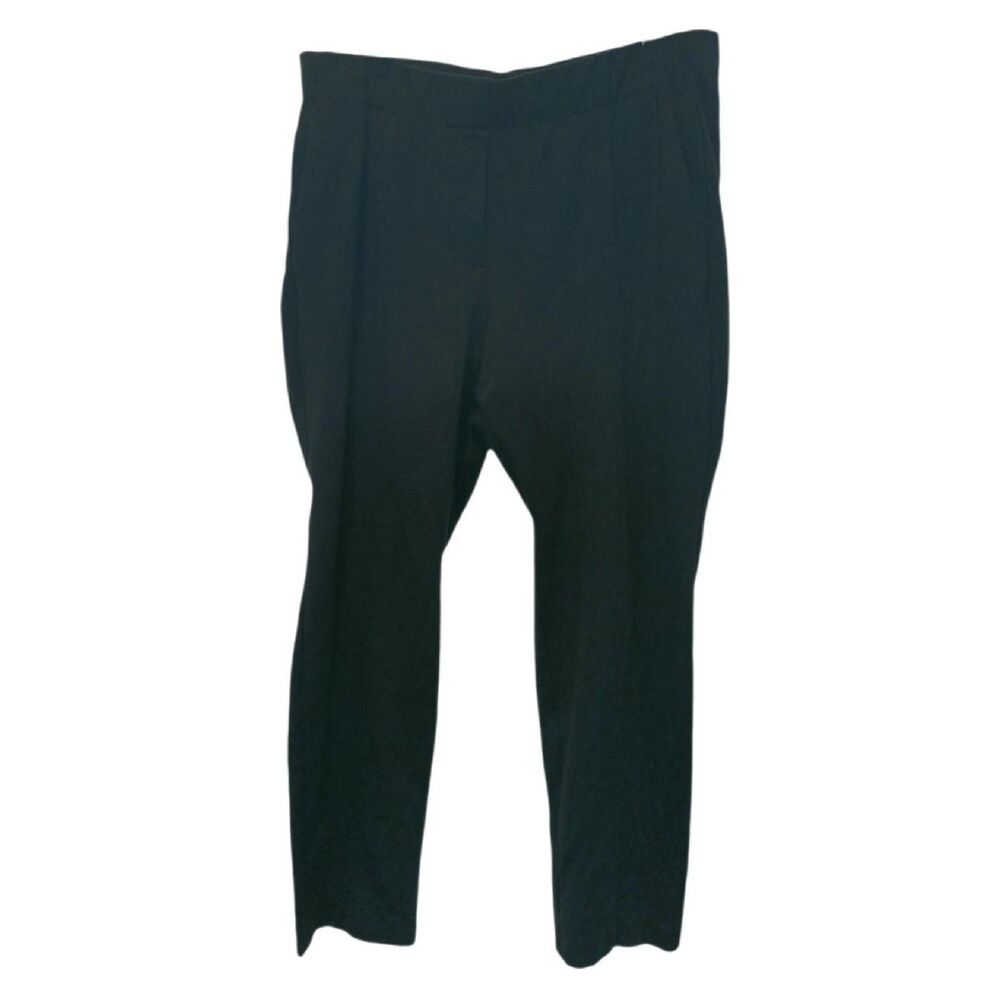 J. Jill Ponte Slim Leg Pull On Black Pants Size L Careerwear Work Office Classic